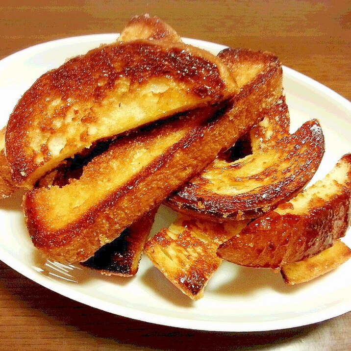 カリッカリ パン耳のバターシュガー レシピ 作り方 By こぶた 楽天レシピ